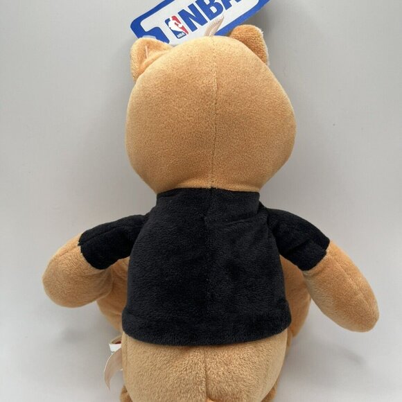 San Antonio Spurs 13” Teddy Bear Plush 2015 Black Shirt NBA Basketball NWT - Picture 4 of 9